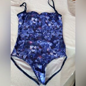 Ella dance wear purple plaid and flower leotard